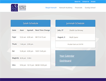 Tablet Screenshot of masjidhamzah.com